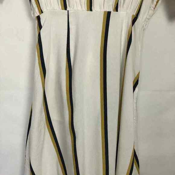 Sancia Anika Linen Blend Striped Midi Dress Size Small - Picture 12 of 16